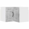 PORTO Wall Mounted Corner Cabinet In Concrete Grey 57 X 57 X 40 Cm Particleboard