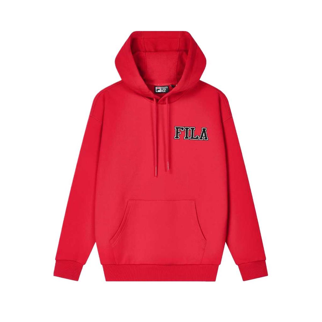 Fila Original Fashion Casual Loose Hooded Long Sleeve Sweatshirt Men Sweatshirt Core-Flame-Red F11M349227F-RD