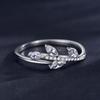 Tancise Classic 925 Sterling Silver  Zircon Ring Ladies Jewelry Wedding Promise Party Gift