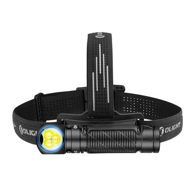 Perun 3 LED Headlight Rechargeable Flashlight Helmet Light Flashlight Head Lamp LED Light White Red 3000 Lumens Powerful Adjustable IP68