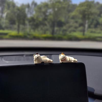 Niedliche Auto-Innendekoration, Ornamente, Mini-Katze, Actionfigur, Auto-Armaturenbrett, Rückspiegel, Dekoration, Autozubehör