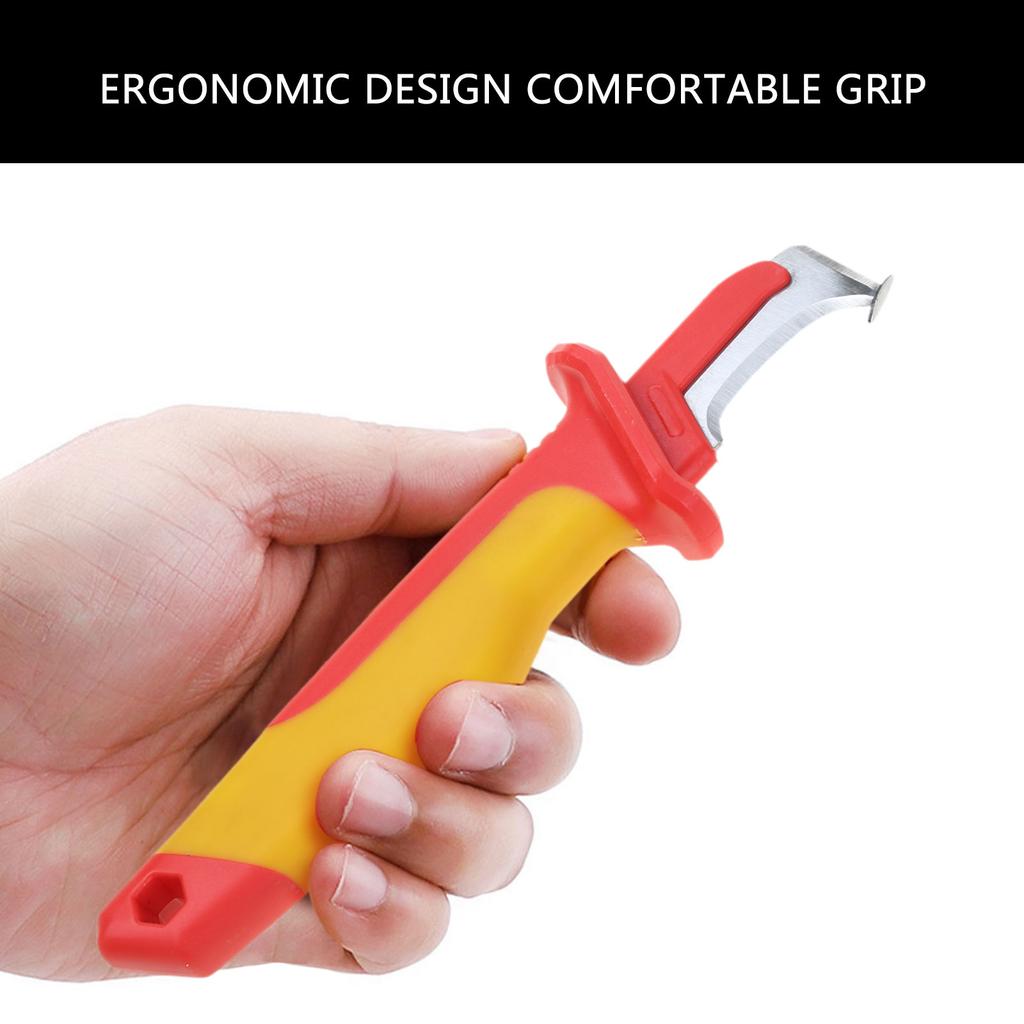 Insulated Electrician Knife Cable Dismantling Knife Electrician Stripping Knife for Safe Cable Stripping & Maintenance