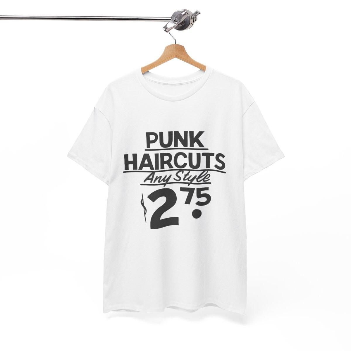 Punk rock 50 s haircut T Shirt Mens Womens Tees Top, Music band punk rock metal Unisex Shirt 3XL