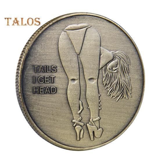 Couples Challenge Coin Sexy Woman Double-Sided Coin Collectible Love Token Adult Challenge Coin Lucky Girl Coin for Men Women Date Night