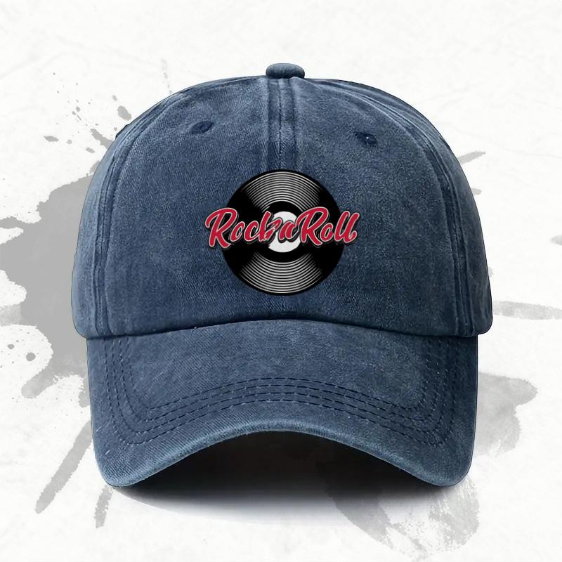 pc Adjustable Baseball Cap with a rock and Roll Theme Lightweight Printed Womens Hat rock Style Mens Trendy Cap an Id