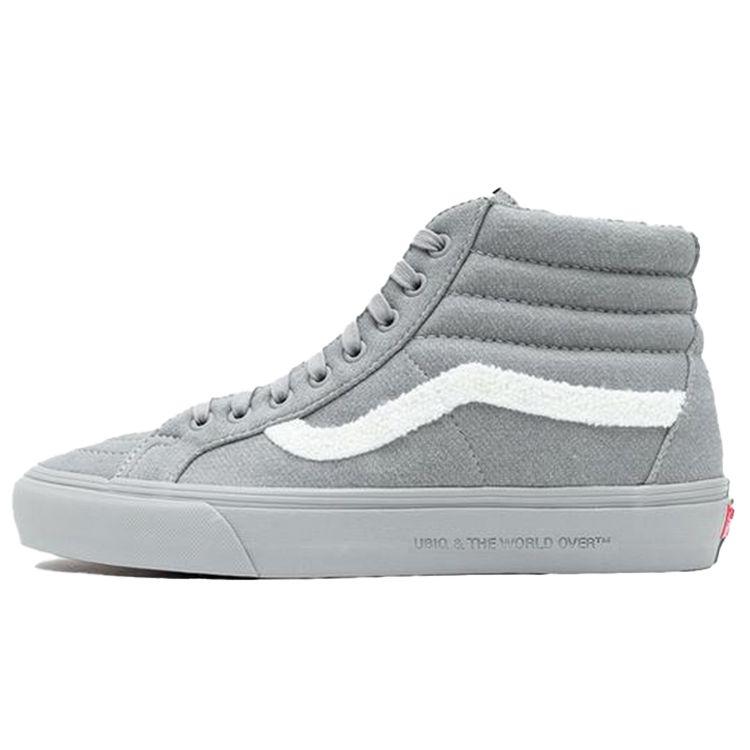 Vans Ubiq X  Sk8 Classic Versatile High-Top Skate Shoes Unisex Sneakers Gray VN0A4BVH05C