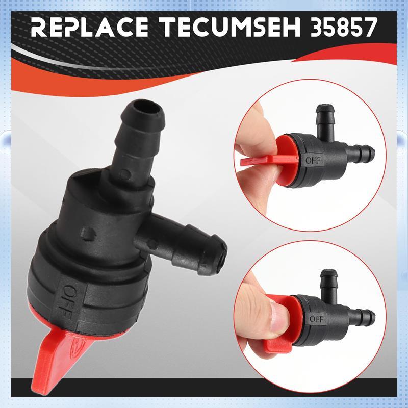2PCS 1/4 Inch 90 Degree Fuel Shut Off Valve For Briggs & Stratton 698181 494539 697944 Tecumseh 35857