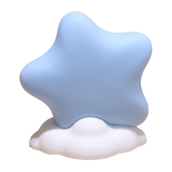 Moon Star Night Light for Kids, Silicone Soft Glow LED Lamp for Bedroom, Cute Cloud Moon Decor for Nursery
