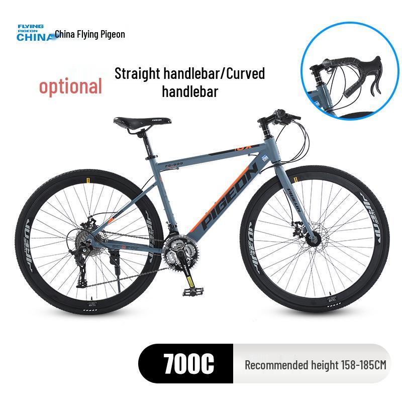 700C Road Bike with Spoke Wheel: Unisex Mountain Bicycle with Variable Speed