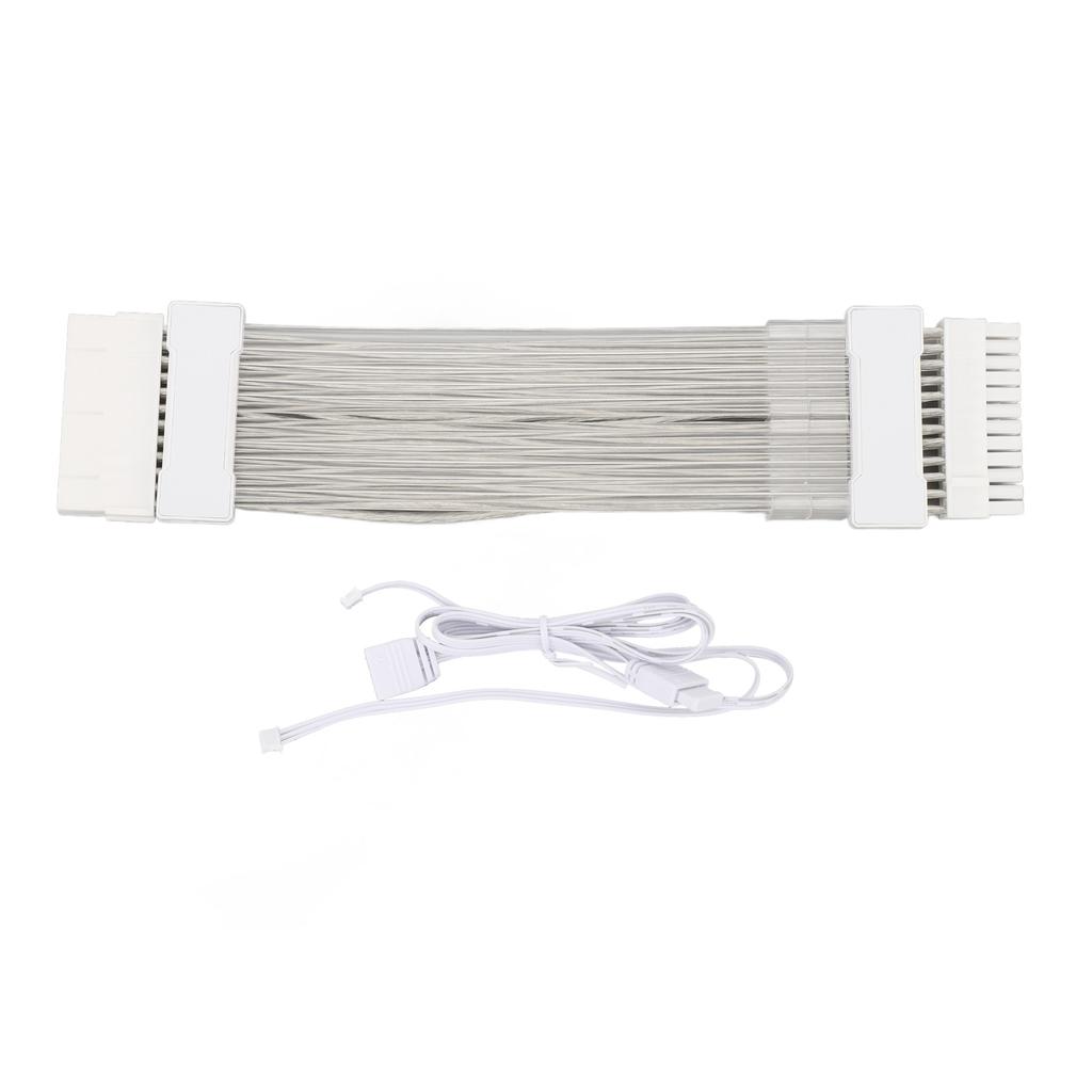ARGB GPU Power Supply Cable 24PIN to 24PIN 5V 3PIN ARGB Synchronized ARGB PSU Extension Cable