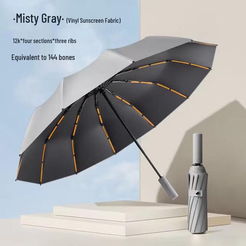 WH Large Automatic Folding Umbrella