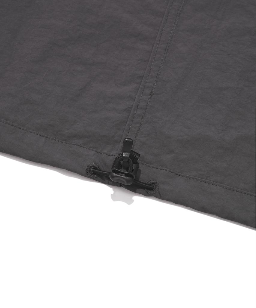 YALE Nylon Sporty Coach Shirt Charcoal