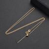 Fashion Needle-style Positioning Universal Necklace - Personalized Adjustable Length Collar Chain - Cross-shaped Chain for Women Single Link