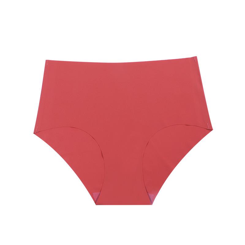 Ladies Spring and Summer Simple Sexy Hip Pure Color Ice Silk Antibacterial Breathable No Trace In The Waist Triangle Briefs