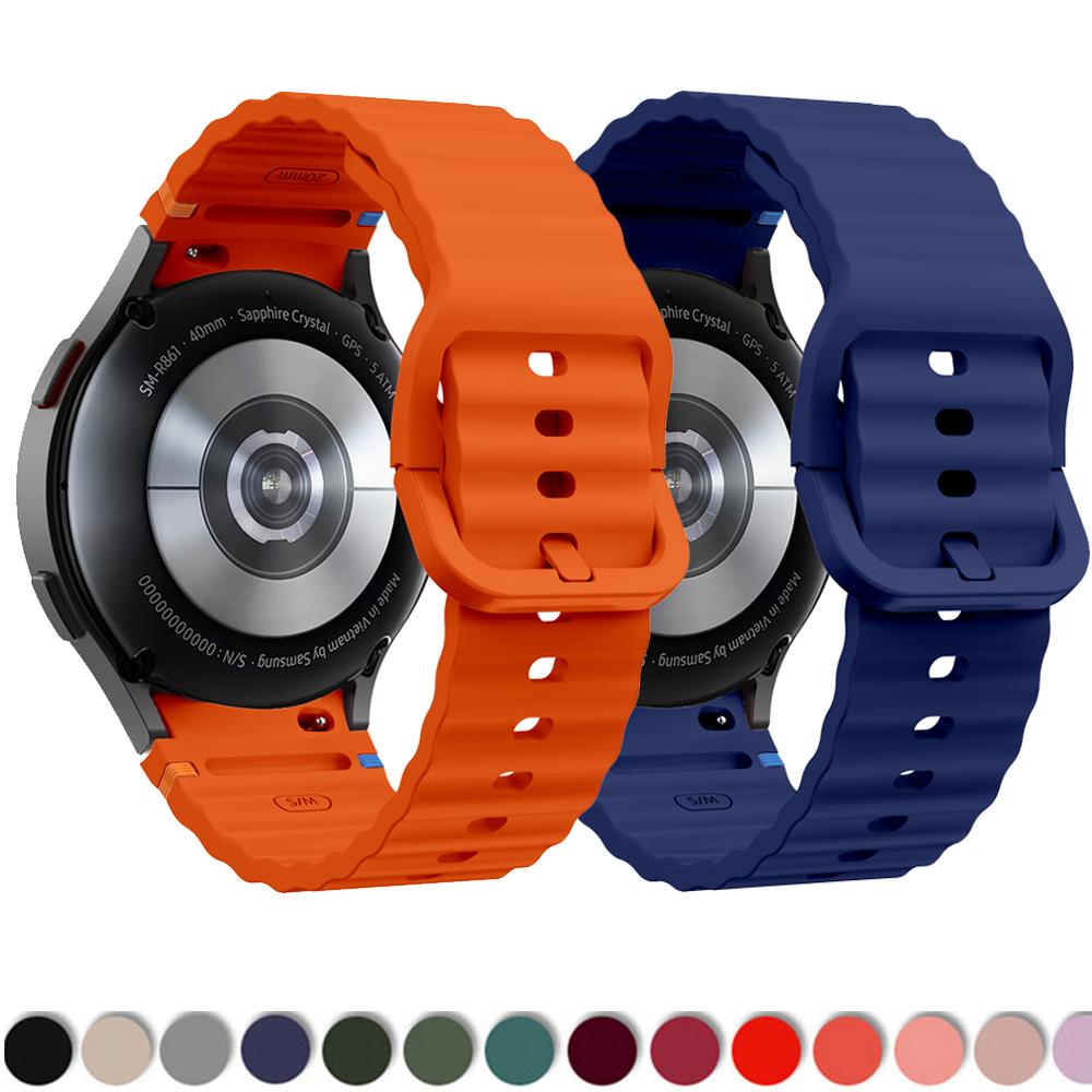 Original Silikonband für Samsung Galaxy Watch 7 FE 6 4 Classic 5 pro 44mm 40mm 43mm 47mm 45mm Armband Galaxy Watch6 7 Strap
