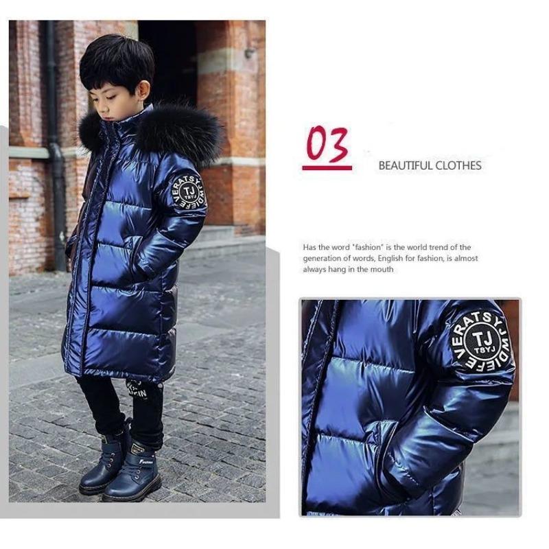 New Winter Cotton Clothes for Boys and Girls, Medium To Long Styles, Thickened Children's Cotton Jackets, Medium To Long Styles, Trendy