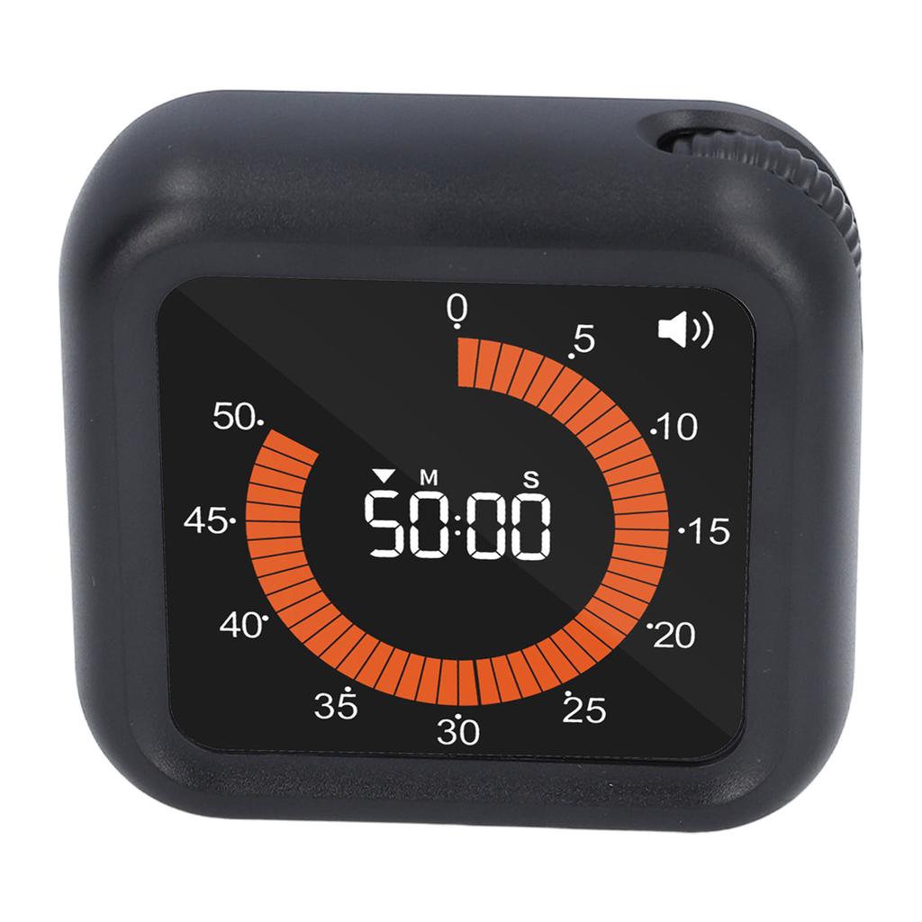 Visual Timer Silent Rechargeable Magnetic Back Countdown Up Digital Timer with Stand for Study