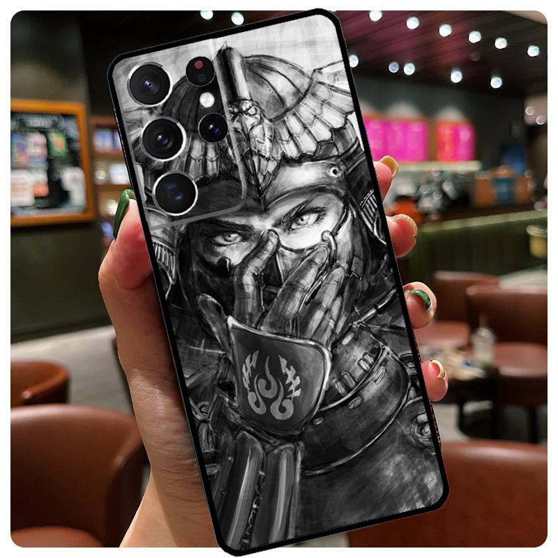 Samurai Japan Art Phone Case For Samsung Galaxy S25 Ultra S21 S22 S23 S24 Ultra S9 S10 Plus S24 S25 FE Cover