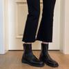 Autumn Winter Cosy Soft Leather Women Ankle Boots Fashion Square Toe Shoes Modern Stretch Slim Short Botas Para Mujer