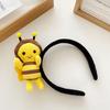 Cute bee doll hairband little bee face washing headband sweet girl headwear child hair accessories funny hairpin female