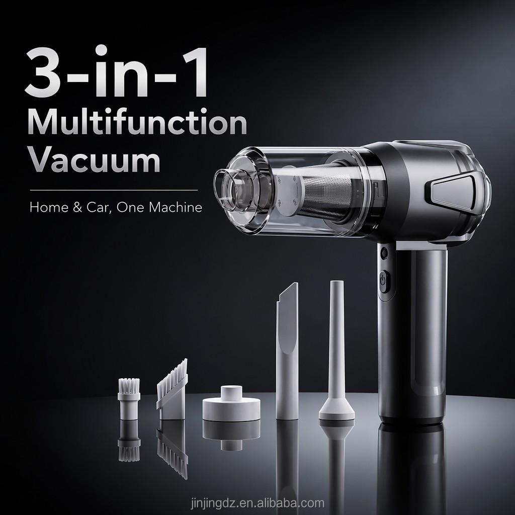 For Dry Debris Cleaning Wireless Handheld Auto Vacuum 6000mAh Battery Compact Portable Body for on the Go Use for Home Use