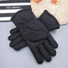 Gants d'hiver épais et chauds pour hommes, noirs et coupe-vent