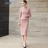 Luomeng Women's New Chinese Style Business Suit Dress Set
