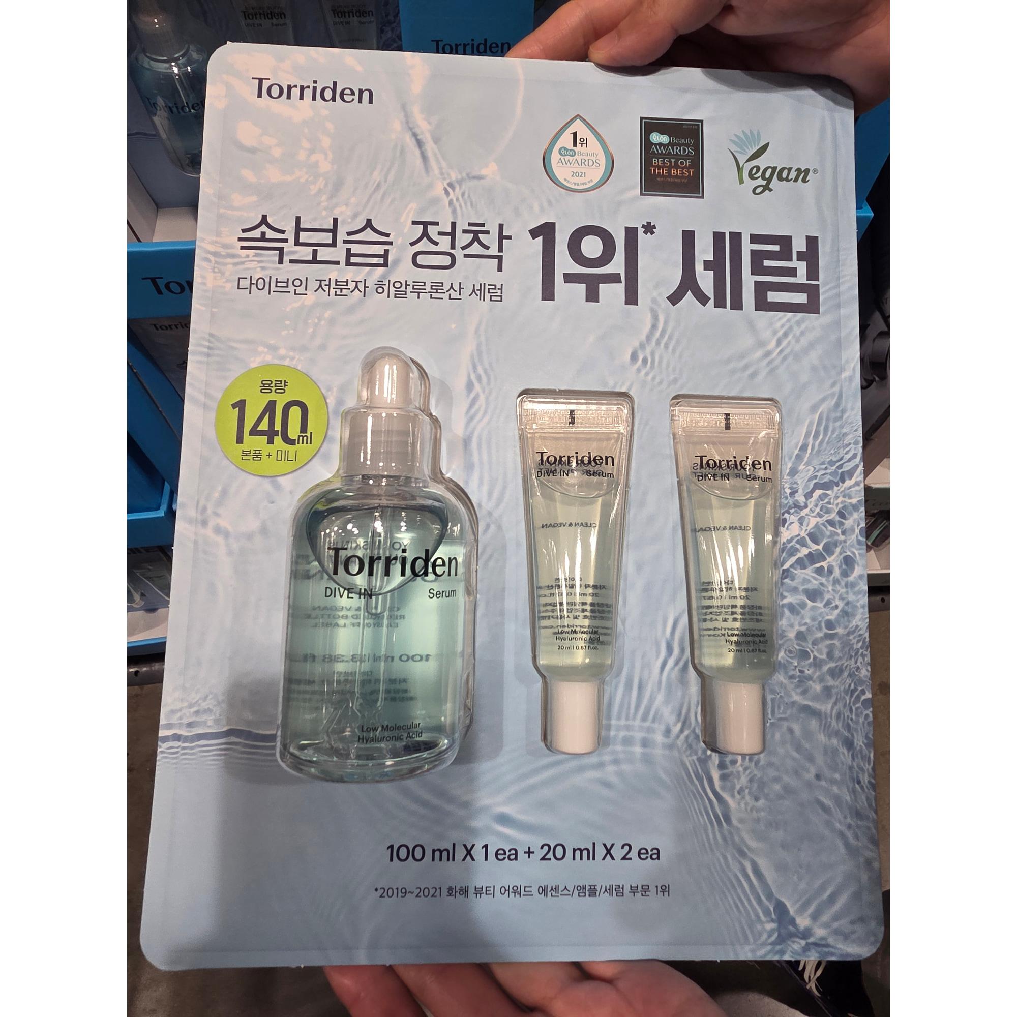 Torriden DIVE-IN Niedermolekulares Hyaluronsäure-Serum 100ml + 20ml x 2 001 Torriden DIVE-IN Low~+ 20ml x 2
