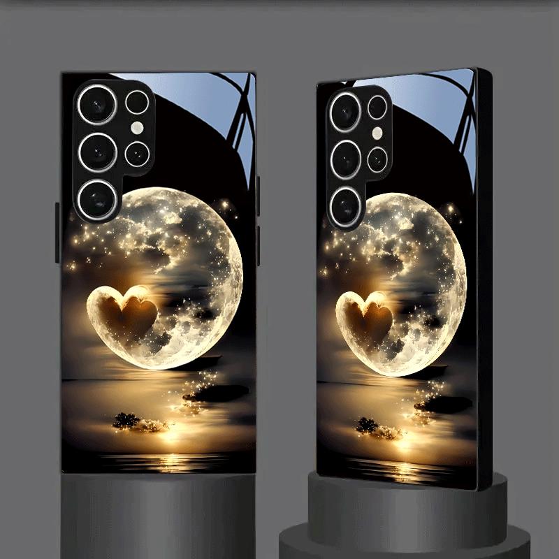 The New Sunset Sky Pattern Glass Phone Case Is Suitable for Samsung Models Such as S26/S25, S24/S23/S22/S21/S20, Etc.