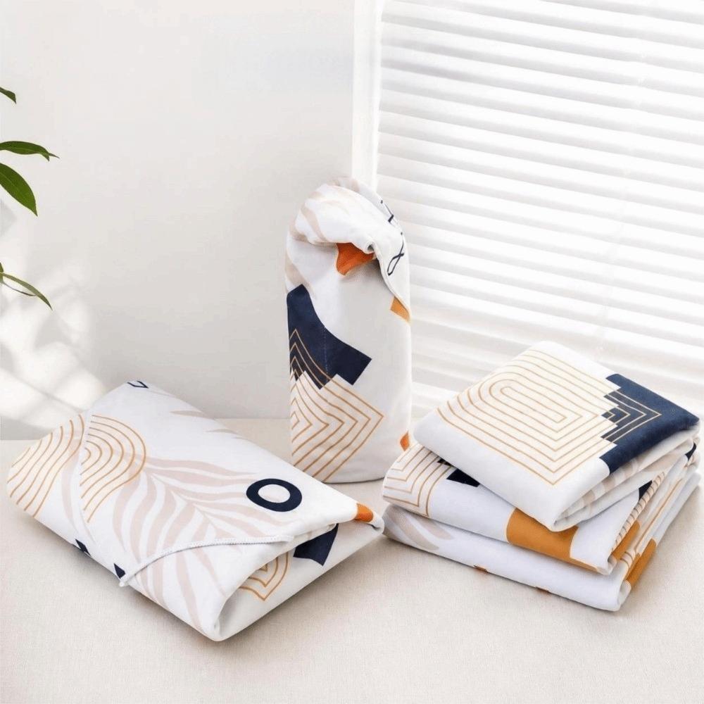 Aluminum Foil Lining Lunch Box Wrapping Cloth Foldable Reusable Cold Hot Insulation Cover Portable Eco-Friendly