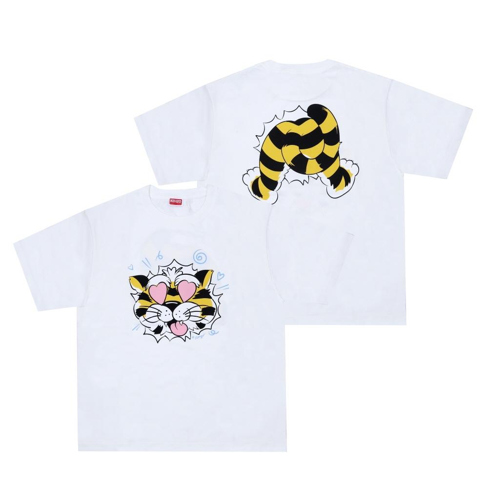 Kenzo Men Wild Tiger T shirT fg55Ts4034sg FG55TS4034SG 02 (M)