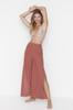 Women's Style Trousers Cinnamon Woven 100% Cotton Trousers