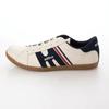 Mobus Men's Leather Sneakers, Genuine Leather, Sports, Casual, Walking Shoes, Current Model MOSEL (CREAM/NAVY, Measurement 25 Points, 0 Centimeters)