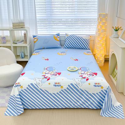 100% Cotton Bedsheet Cartoon Style Flat Sheet Adults Kids Bed Linen Single/Double/Queen Size Sheets Sabanas (No Pillowcase )