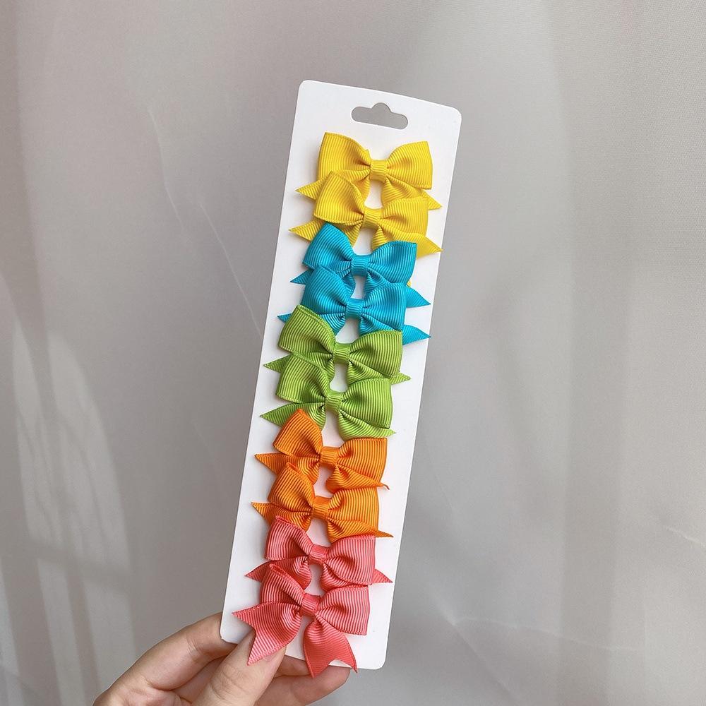 10 STÜCKE Neue Schwalbenschwanzschleife Kinder Haarspangen Haaraccessoires Set Niedliche Hundert Mädchen Haarkarten
