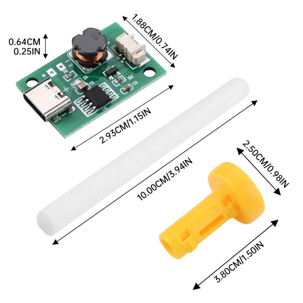 1-10PCS DC5V Single Spray Non-Switched Atomization Humidification Module DIY Ultrasonic Atomizer TYPE-C Mini Humidifier