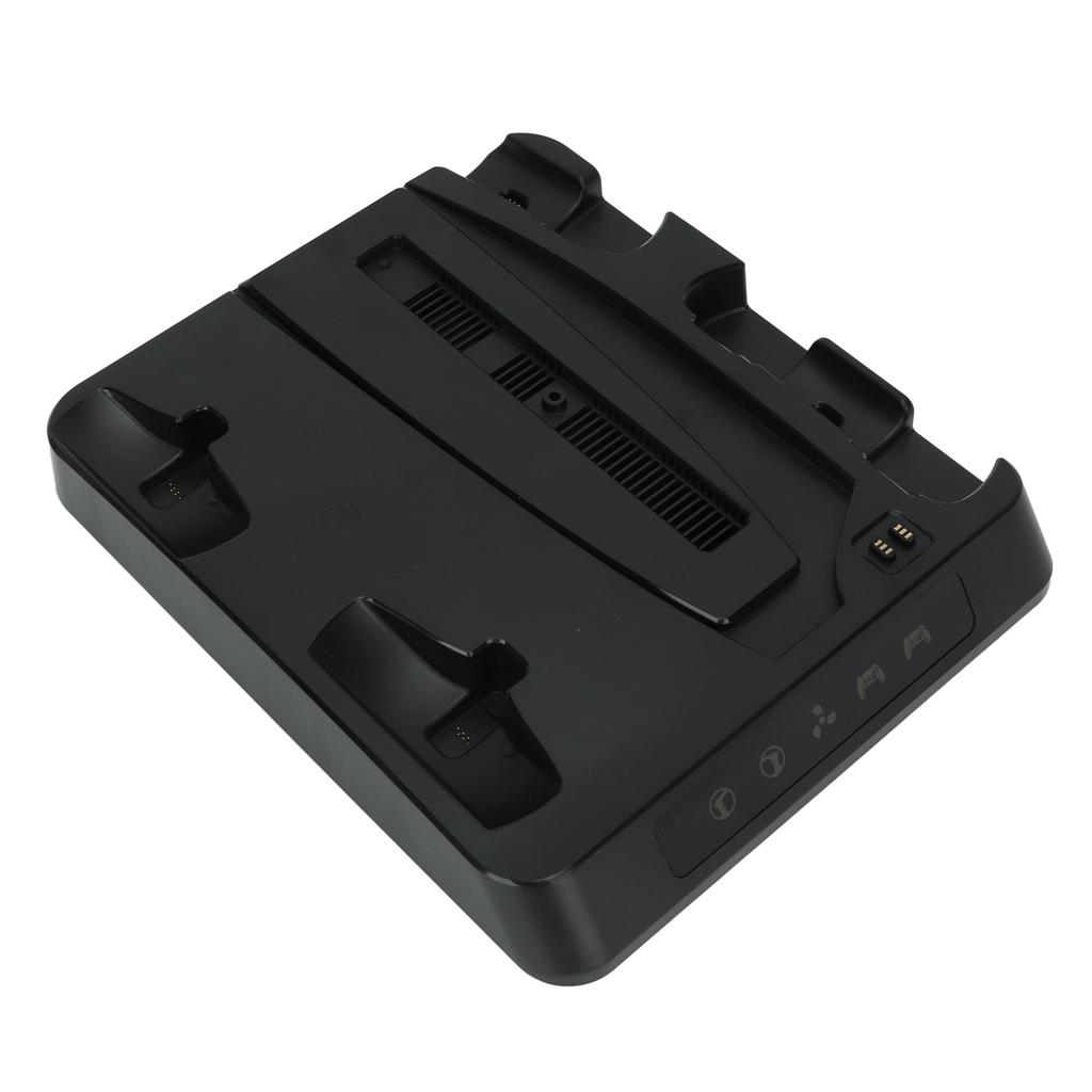 Charging Stand Base Heat Dissipation Fan 4 Ports LED Indicator Light Charging Station for PS5