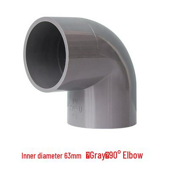 PVC 90-Degree Right Angle Elbow Water Pipe Fittings (20-75mm)