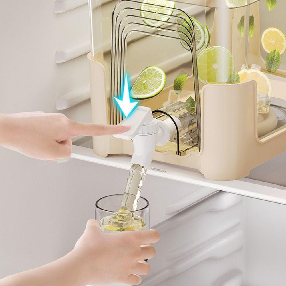 Plastic 6.5L Cold Drink Dispenser Large Capacity Beverage Dispenser Fridge Cold Kettle  Lemonade