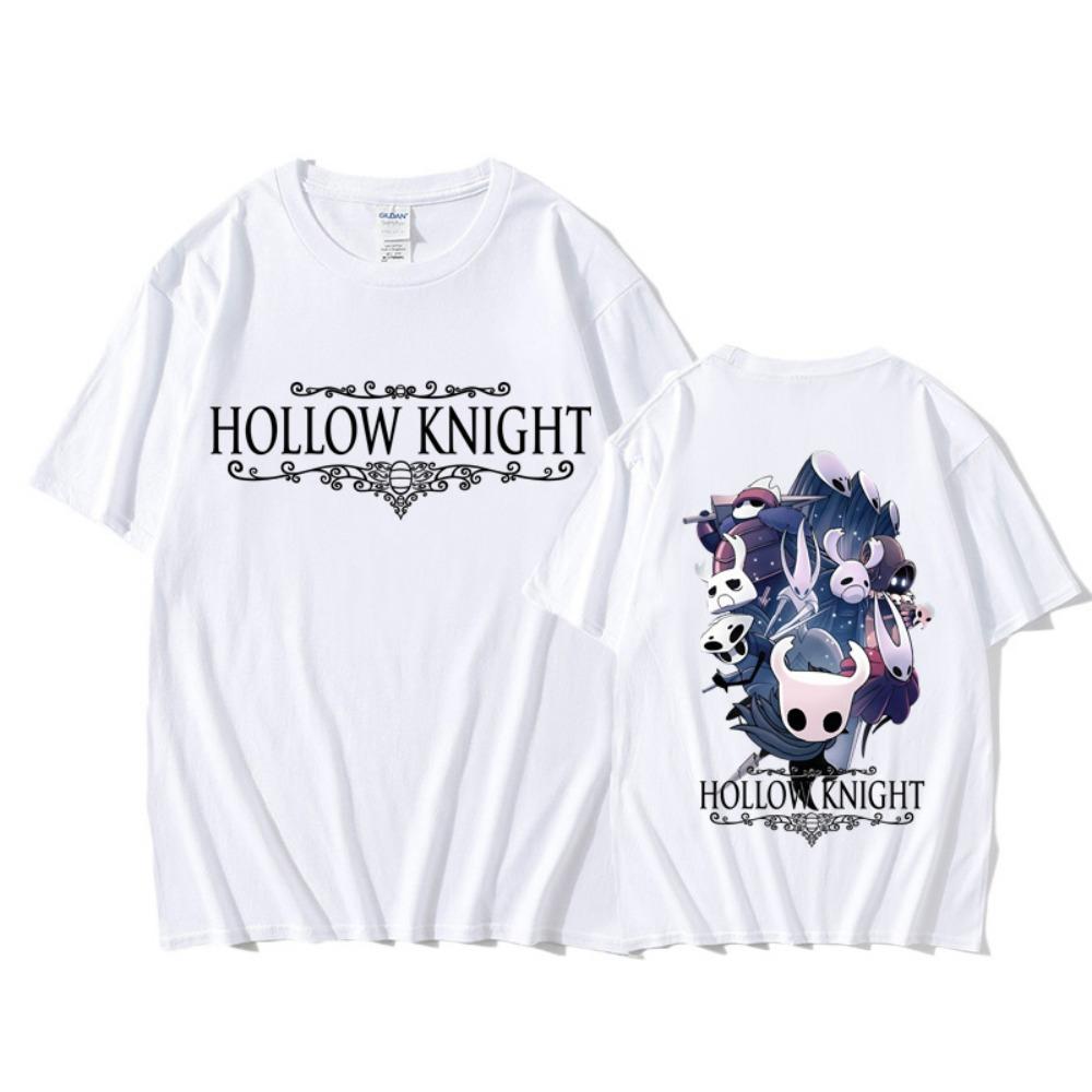 Fashion Men and Women's T-shirt Hollow Knight Print T-shirt Loose Short Sleeve Tops Summer Casual Round Neck Kids Tees Clothing