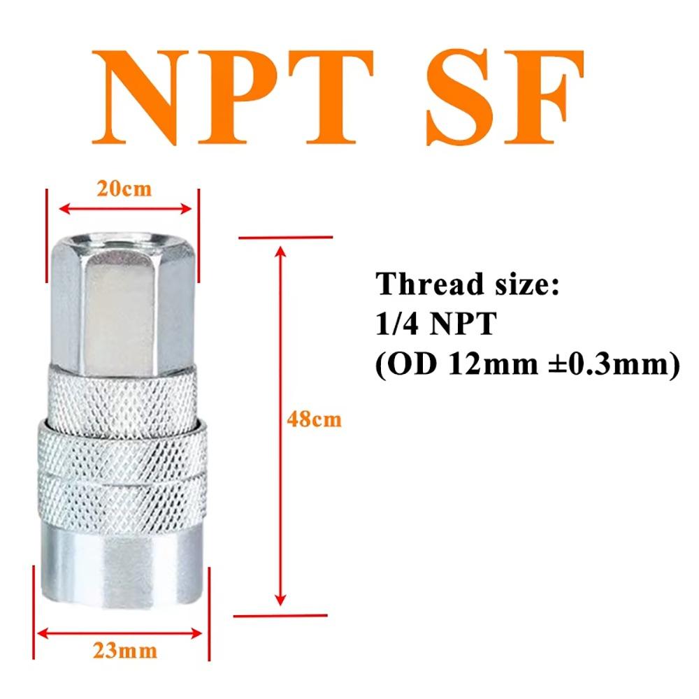 1 Pezzo Connettore Rapido NPT 1/4 Tipo USA Connettore per Tubo in Metallo PM SM PF SF Connettore per Raccordi Pneumatici