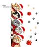 Holiday Decorative Door Clings Christmas Cat Sticker, Cute Santa Hat Kittens Wall Decal, Self Family Festive Interior Decorations Adhesive Waterproof
