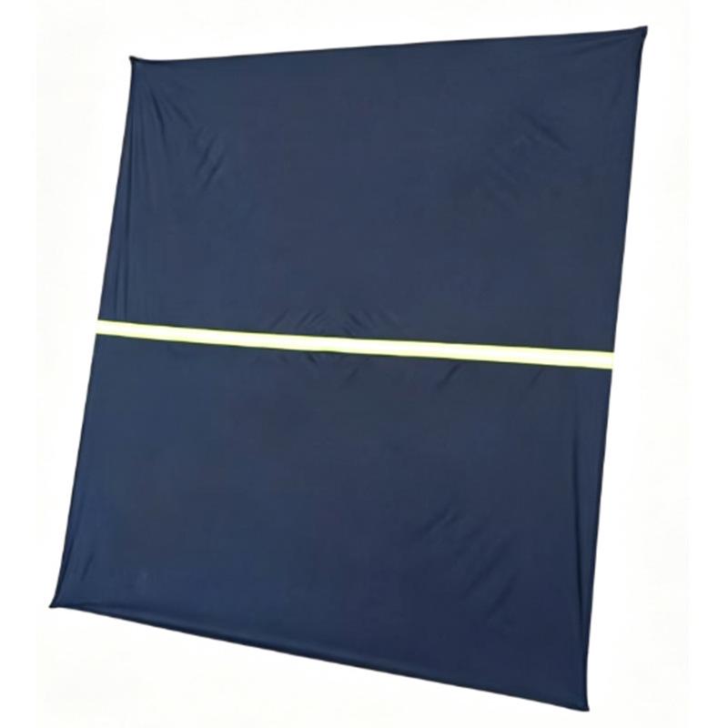 Retractable Black Anti-Peep Security Barrier with Custom Text