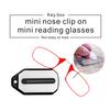 Mini Nose Clip On Reading Glass Men for Women Rimless Portable Magnifying Presbyopic Glasses Eyewear Ladies