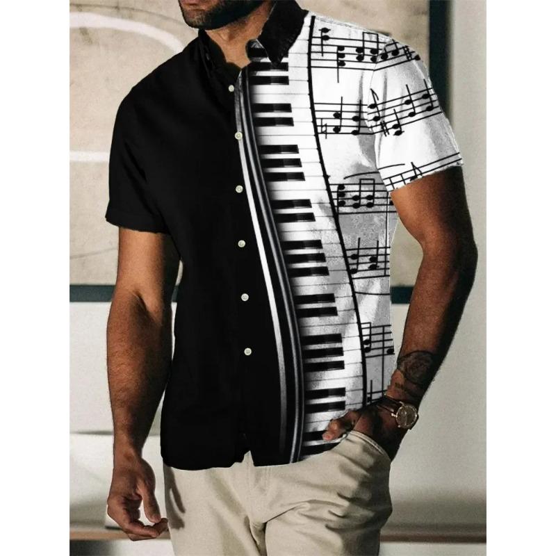 3D Printed High Quality Shirt Man/Women Casual Fashion Short Sleeves Button Lapel Tops Oversized Unisex Clothing