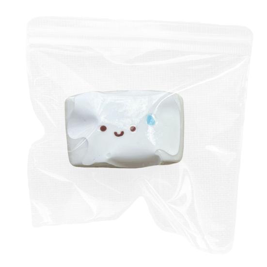 Cartoon Expression Bun Squeeze Toy Speechless Steamed Bun Sensory Pinch Fidget Toy 1pc