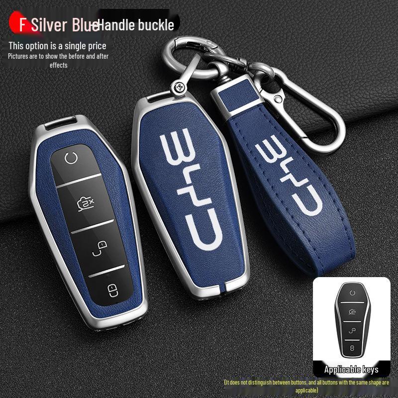 BYD Han Key Case for Qin Pro, Song Max, New Energy, Tang, Song Plus - Metal Shell Car Bag Buckle.