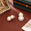 Natural Freshwater Pearl Gourd Necklace & Chinese-Style Earrings Set: Elegant, Versatile, and Luxurious Choker for a Sophisticated Look.