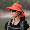 Xinbaoguan 100% Polyester Summer Outdoor Sun Hat, Breathable Sun Hat, Folding Sun Hat, Female Ponytail Hole Fisherman Hat