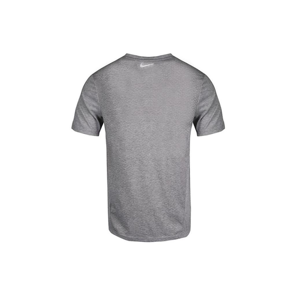 Nike T Shirts Men's Gray Crew Neck Moderate Straight Fit 892814-036